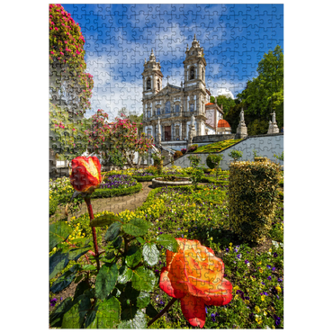 puzzleplate Sanctuary of Bom Jesus do Monte near Braga, Norte Region, Portugal 500 Jigsaw Puzzle