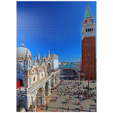 puzzleplate St. Mark's Square with St. Mark's Church and Campanile, Venice, Italy 1000 Jigsaw Puzzle