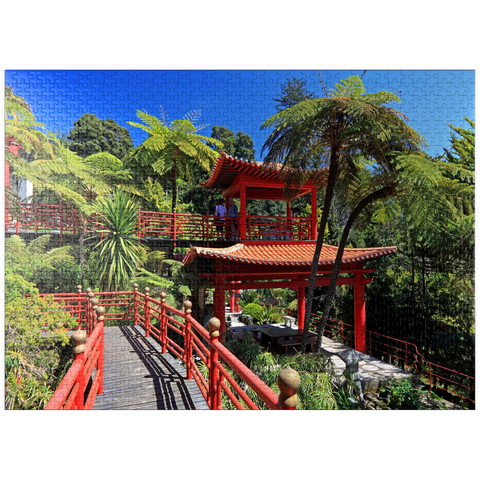 puzzleplate Japanese Pavilion, Madeira Island, Portugal 1000 Jigsaw Puzzle
