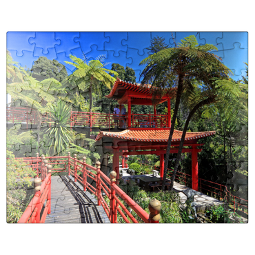 puzzleplate Japanese Pavilion, Madeira Island, Portugal 100 Jigsaw Puzzle