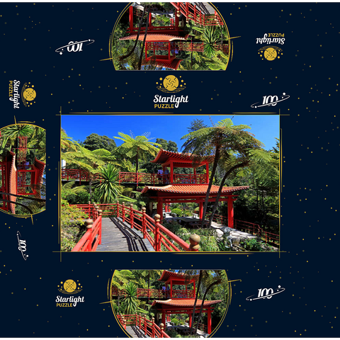 Japanese Pavilion, Madeira Island, Portugal 100 Jigsaw Puzzle box 3D Modell