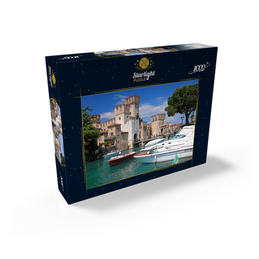 Scaliger Castle in Sirmione, Lake Garda, Province of Brescia, Lombardy, Italy 1000 Jigsaw Puzzle box view1