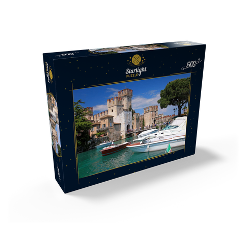 Scaliger Castle in Sirmione, Lake Garda, Province of Brescia, Lombardy, Italy 500 Jigsaw Puzzle box view1