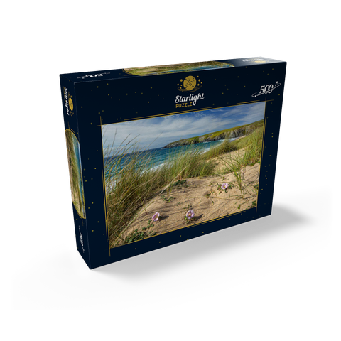 Dunes on the beach of Holywell Bay near Newquay, north coast, Cornwall 500 Jigsaw Puzzle box view1