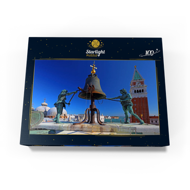 La Terrazza dei Mori on the Torre dell'Orologio at St. Mark's Square with Campanile, Venice 100 Jigsaw Puzzle box view1