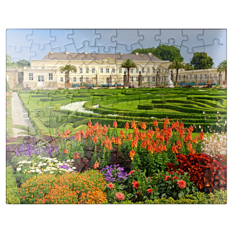 puzzleplate Palace and Baroque Garden in Herrenhausen Palace Park, Hanover 100 Jigsaw Puzzle
