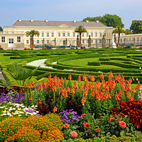 Palace and Baroque Garden in Herrenhausen Palace Park, Hanover 100 Jigsaw Puzzle 3D Modell