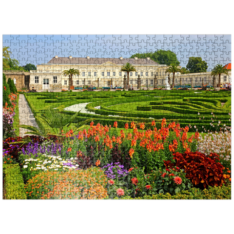 puzzleplate Palace and Baroque Garden in Herrenhausen Palace Park, Hanover 500 Jigsaw Puzzle