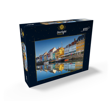 Early morning at the branch canal Nyhavn in the district Frederiksstaden 1000 Jigsaw Puzzle box view1