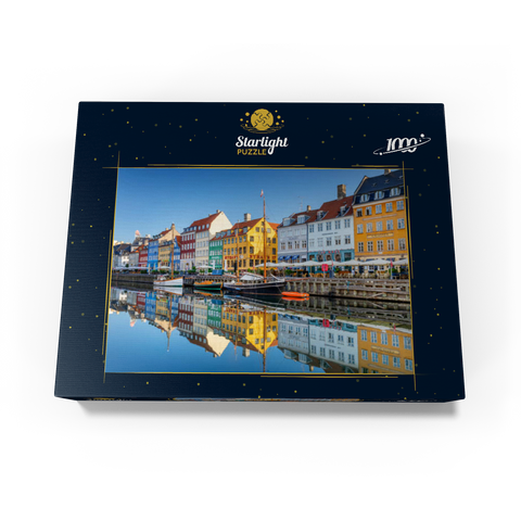 Early morning at the branch canal Nyhavn in the district Frederiksstaden 1000 Jigsaw Puzzle box view1