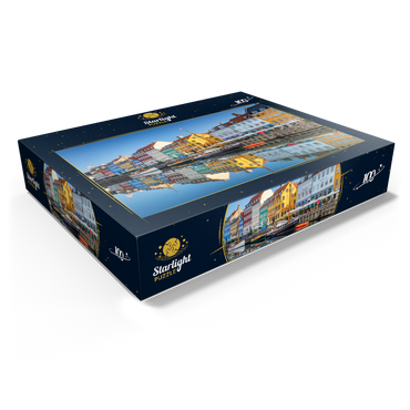 Early morning at the branch canal Nyhavn in the district Frederiksstaden 100 Jigsaw Puzzle box view1