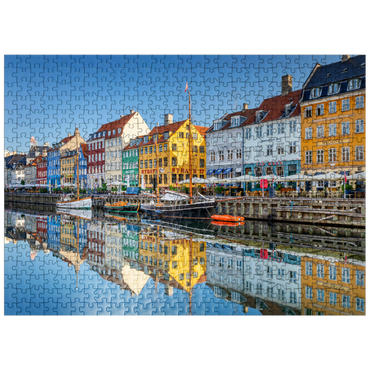 puzzleplate Early morning at the branch canal Nyhavn in the district Frederiksstaden 500 Jigsaw Puzzle