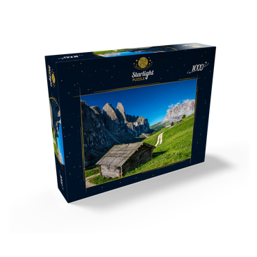 At the Gardena Pass against Sella Group and Sassolungo (3181m), Dolomites, Trentino-South Tyrol 1000 Jigsaw Puzzle box view1