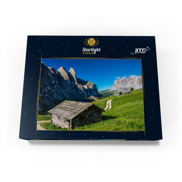 At the Gardena Pass against Sella Group and Sassolungo (3181m), Dolomites, Trentino-South Tyrol 1000 Jigsaw Puzzle box view1