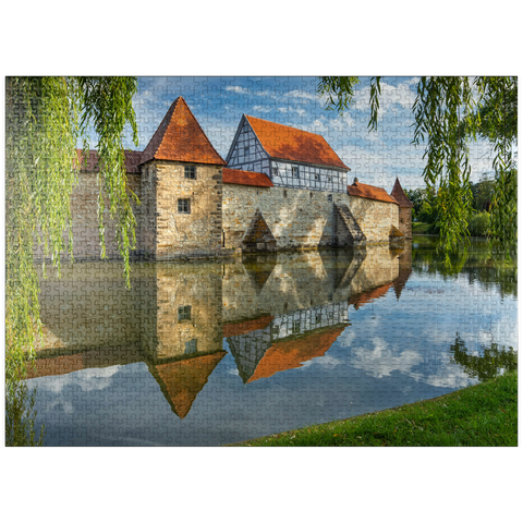 puzzleplate Lake weir wall, Weissenburg 1000 Jigsaw Puzzle