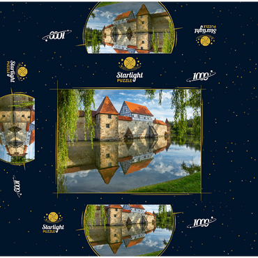 Lake weir wall, Weissenburg 1000 Jigsaw Puzzle box 3D Modell