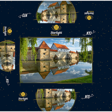 Lake weir wall, Weissenburg 100 Jigsaw Puzzle box 3D Modell