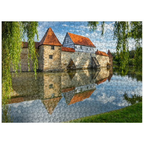 puzzleplate Lake weir wall, Weissenburg 500 Jigsaw Puzzle