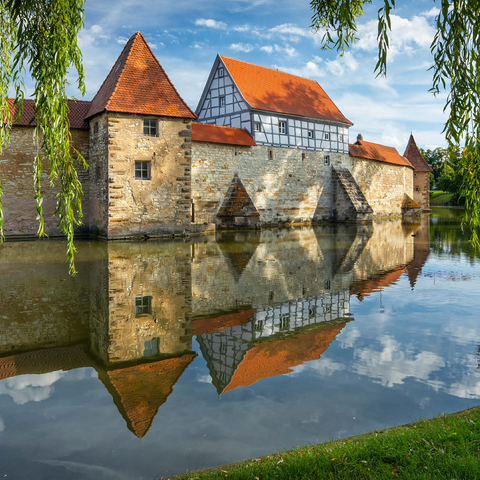 Lake weir wall, Weissenburg 500 Jigsaw Puzzle 3D Modell
