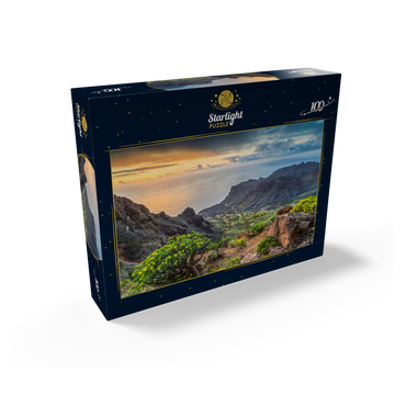 View from Arure into the Barranco of Taguluche at sunset 100 Jigsaw Puzzle box view1