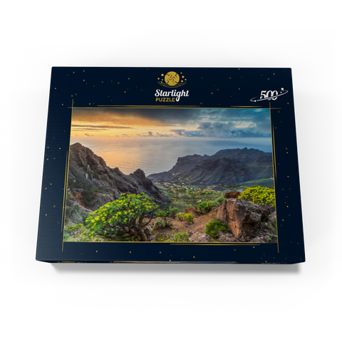 View from Arure into the Barranco of Taguluche at sunset 500 Jigsaw Puzzle box view1