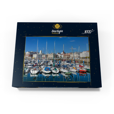 Old port of A Coruña, Camino Inglés, Camino de Santiago Way of St. James 1000 Jigsaw Puzzle box view1