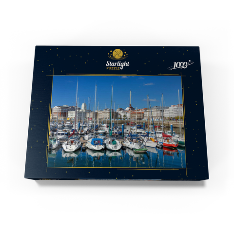 Old port of A Coruña, Camino Inglés, Camino de Santiago Way of St. James 1000 Jigsaw Puzzle box view1