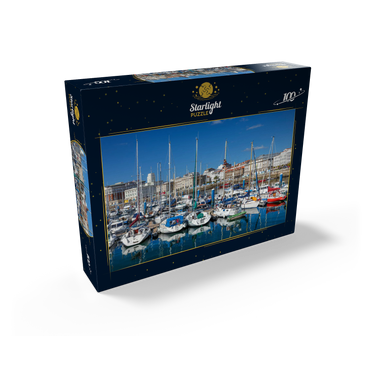 Old port of A Coruña, Camino Inglés, Camino de Santiago Way of St. James 100 Jigsaw Puzzle box view1