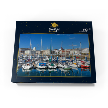 Old port of A Coruña, Camino Inglés, Camino de Santiago Way of St. James 100 Jigsaw Puzzle box view1