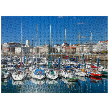 puzzleplate Old port of A Coruña, Camino Inglés, Camino de Santiago Way of St. James 500 Jigsaw Puzzle