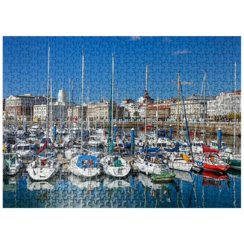 puzzleplate Old port of A Coruña, Camino Inglés, Camino de Santiago Way of St. James 500 Jigsaw Puzzle