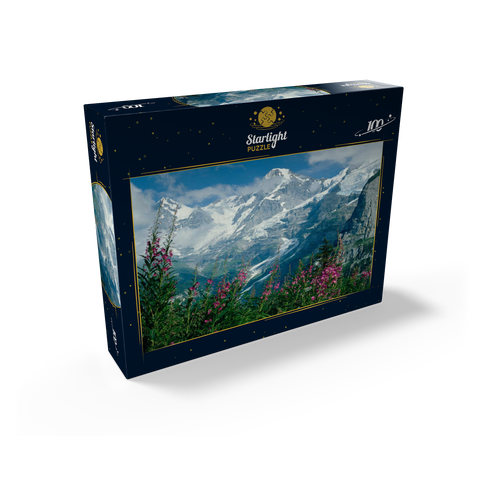 View from Mürren to Eiger, Mönch and Jungfrau, Canton Bern, Switzerland 100 Jigsaw Puzzle box view1