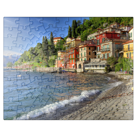 puzzleplate Varenna on Lake Como, Province of Lecco, Lombardy, Italy 100 Jigsaw Puzzle