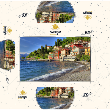 Varenna on Lake Como, Province of Lecco, Lombardy, Italy 100 Jigsaw Puzzle box 3D Modell