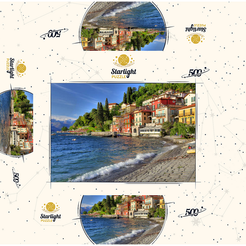 Varenna on Lake Como, Province of Lecco, Lombardy, Italy 500 Jigsaw Puzzle box 3D Modell