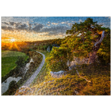 puzzleplate Rock formation twelve apostles in the Altmühl valley near Solnhofen 500 Jigsaw Puzzle
