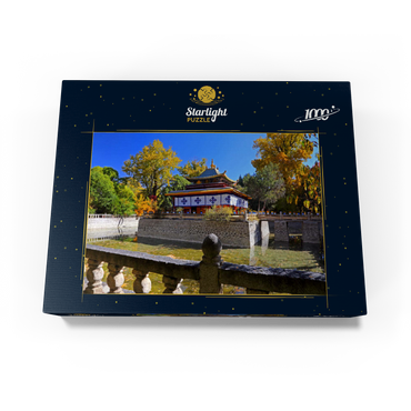 Water pavilion in the park of the Dalai Lama's summer residence, Tibet 1000 Jigsaw Puzzle box view1