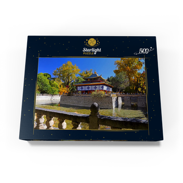 Water pavilion in the park of the Dalai Lama's summer residence, Tibet 500 Jigsaw Puzzle box view1