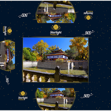 Water pavilion in the park of the Dalai Lama's summer residence, Tibet 500 Jigsaw Puzzle box 3D Modell