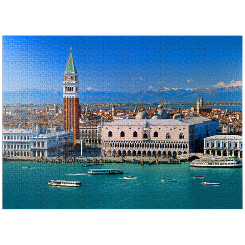 puzzleplate View to Campanile and Doge's Palace, Venice, Veneto, Italy 1000 Jigsaw Puzzle
