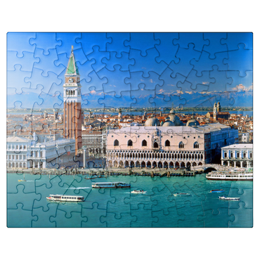 puzzleplate View to Campanile and Doge's Palace, Venice, Veneto, Italy 100 Jigsaw Puzzle