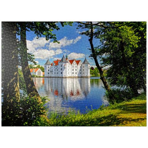 puzzleplate Glücksburg moated castle in Glücksburg 1000 Jigsaw Puzzle
