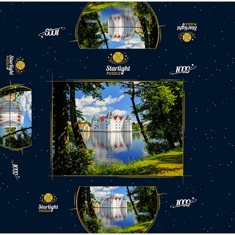 Glücksburg moated castle in Glücksburg 1000 Jigsaw Puzzle box 3D Modell