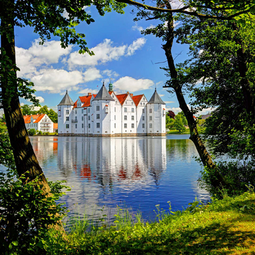 Glücksburg moated castle in Glücksburg 100 Jigsaw Puzzle 3D Modell