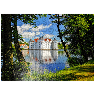 puzzleplate Glücksburg moated castle in Glücksburg 500 Jigsaw Puzzle