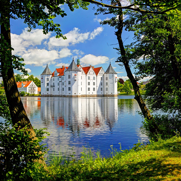 Glücksburg moated castle in Glücksburg 500 Jigsaw Puzzle 3D Modell