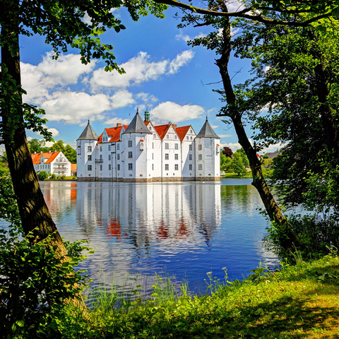 Glücksburg moated castle in Glücksburg 500 Jigsaw Puzzle 3D Modell