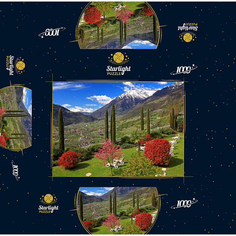 Dorf Tirol, Province of Bolzano, Trentino-Alto Adige, Italy 1000 Jigsaw Puzzle box 3D Modell