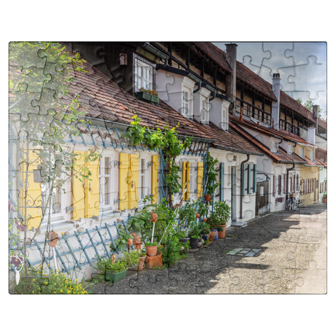 puzzleplate Dwellings of the city soldiers in the Middle Ages, "Kasarmen" inside the city walls 100 Jigsaw Puzzle