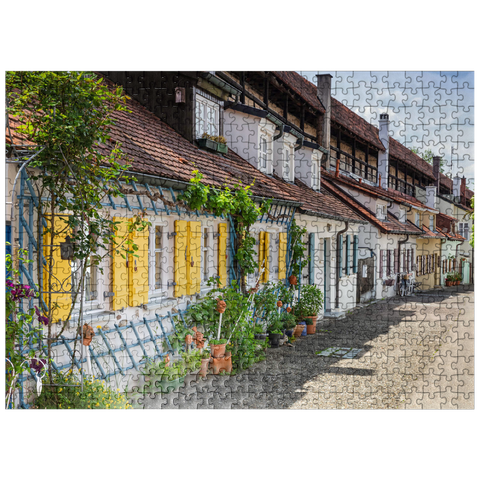 puzzleplate Dwellings of the city soldiers in the Middle Ages, "Kasarmen" inside the city walls 500 Jigsaw Puzzle